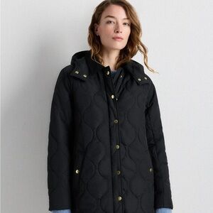 Quince Black Quilted Puffer Jacket-